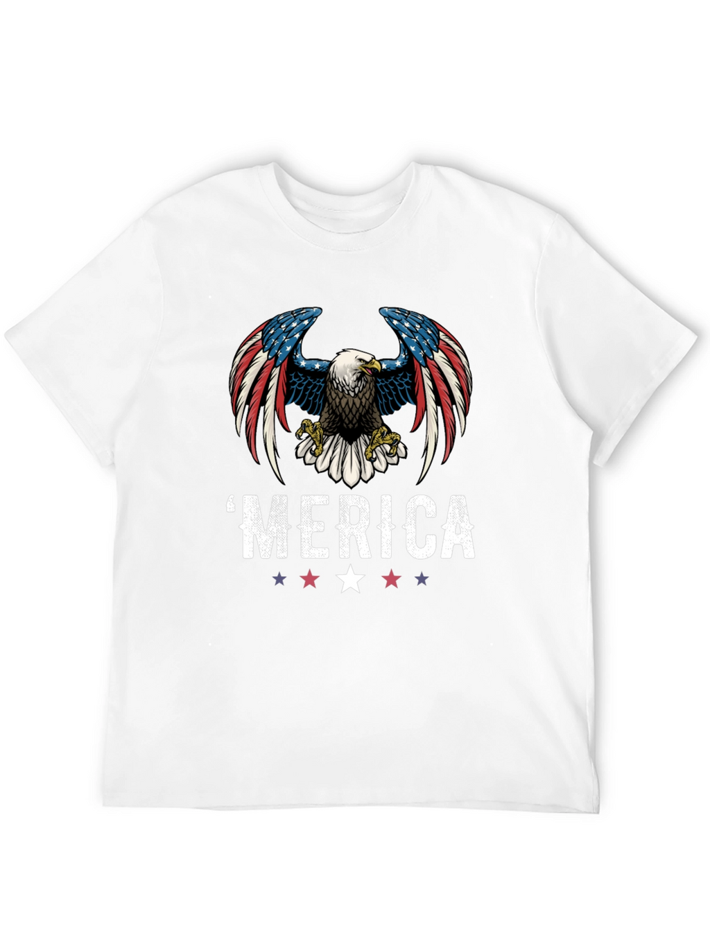 Patriotic Eagle Graphic T-Shirt