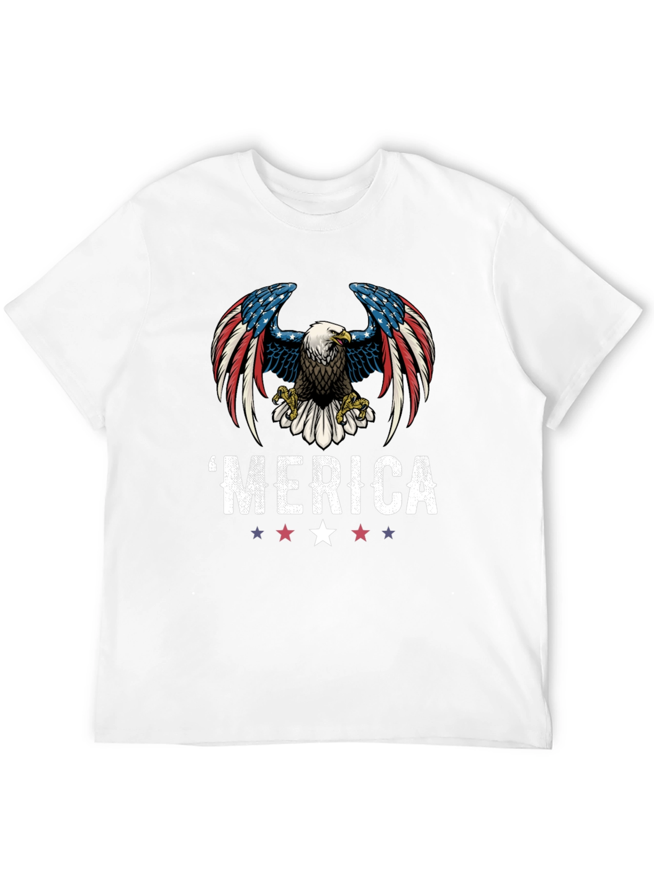 Patriotic Eagle Graphic T-Shirt