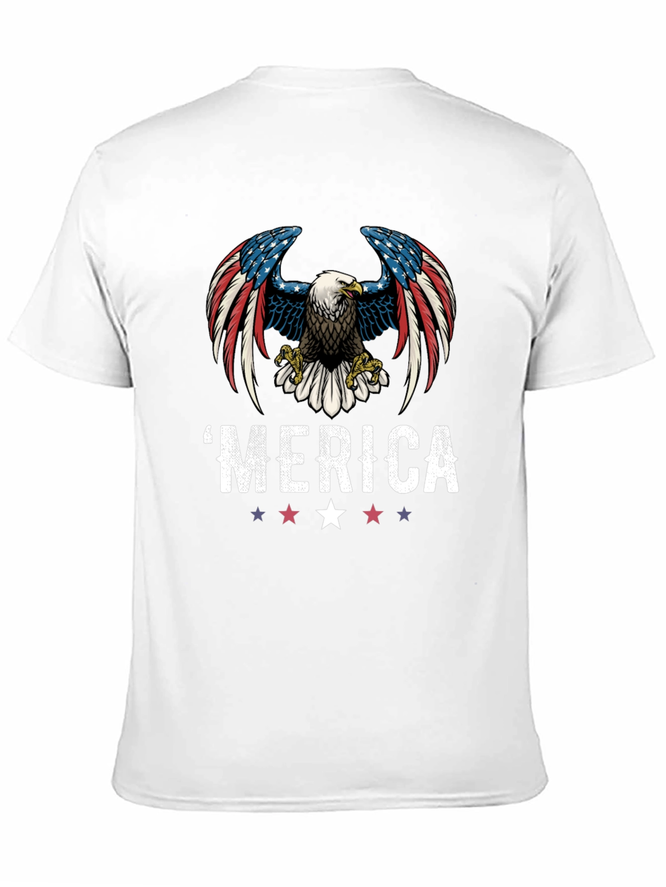 Patriotic Eagle Graphic T-Shirt