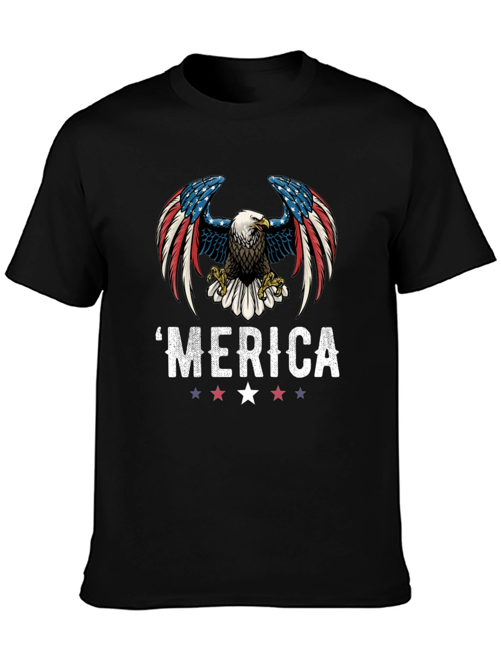 Patriotic Eagle Graphic T-Shirt