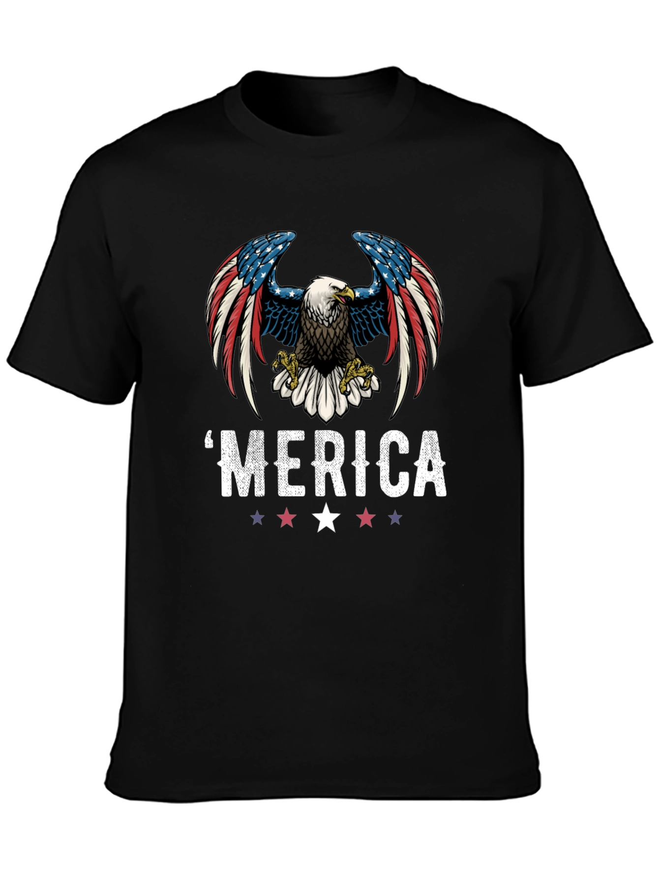 Patriotic Eagle Graphic T-Shirt