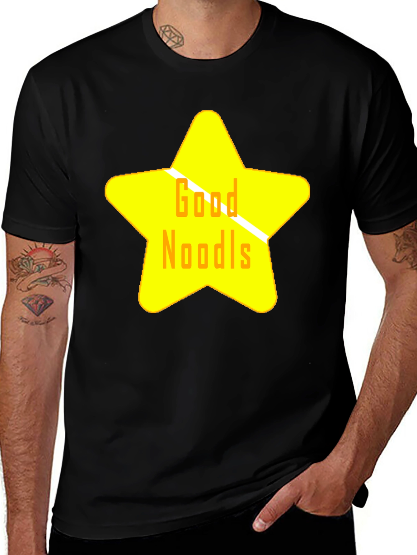 Good Noodls Black Star T-Shirt