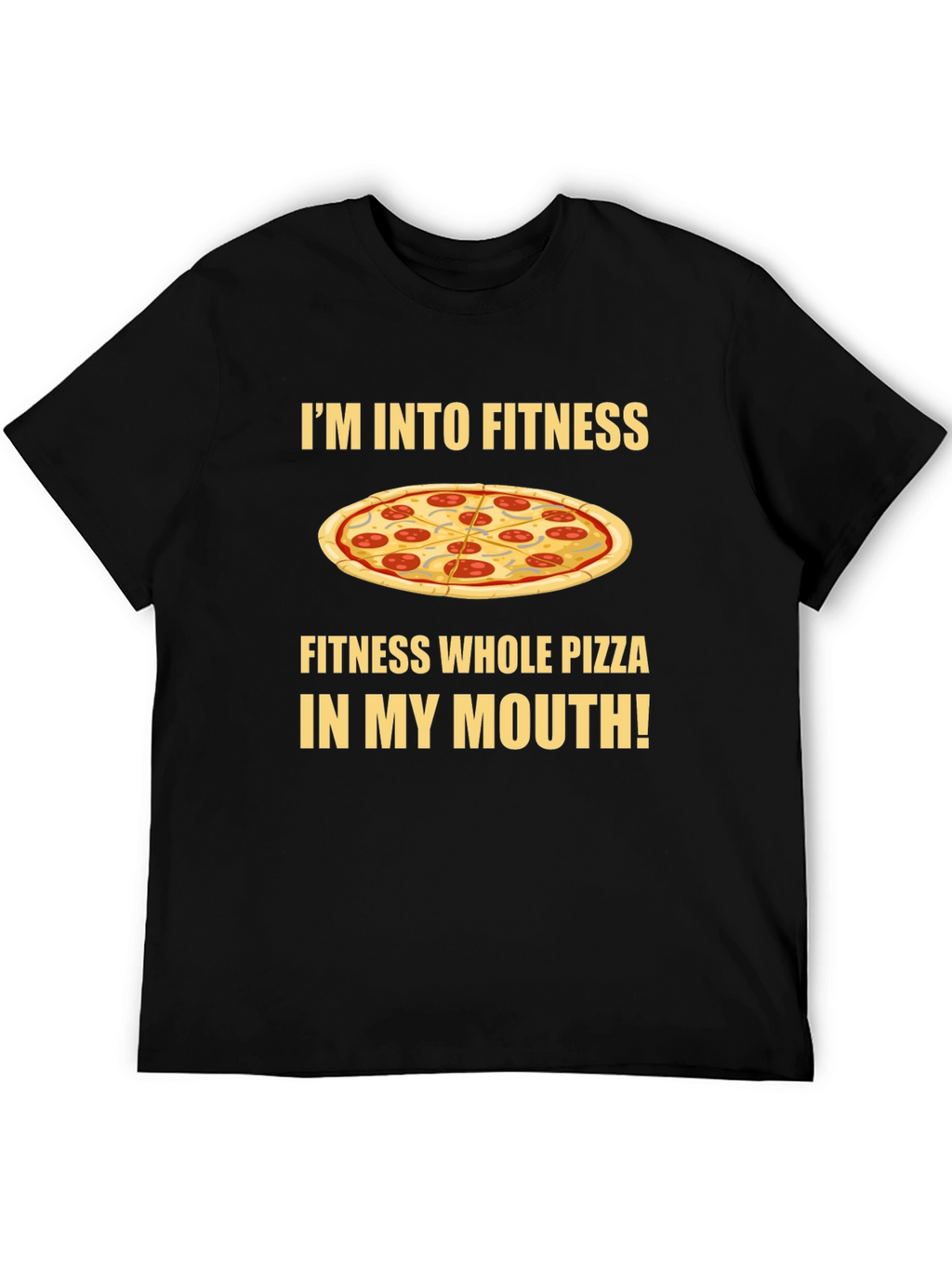 Fitness Whole Pizza T-Shirt - Foodie Apparel