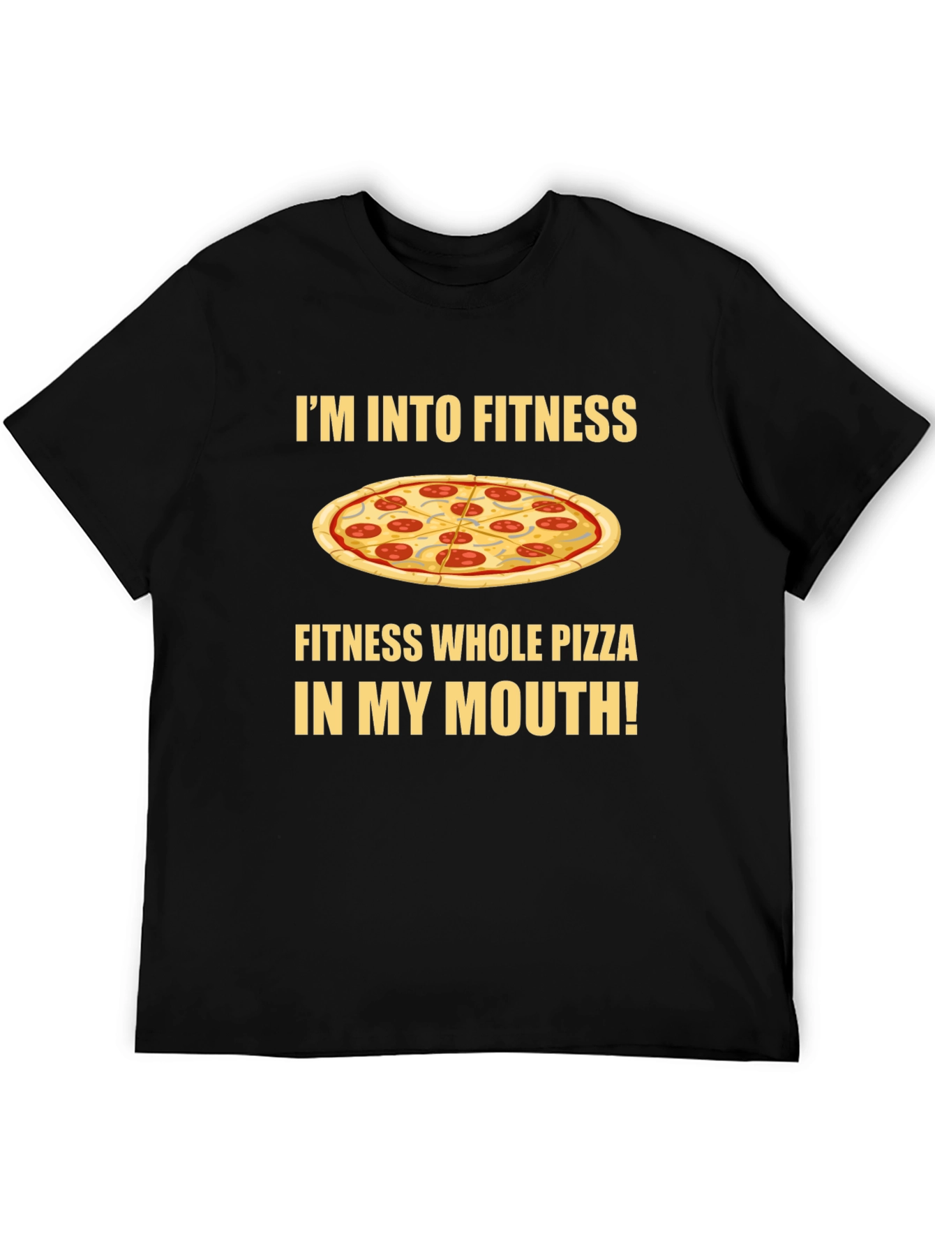 Fitness Whole Pizza T-Shirt - Foodie Apparel