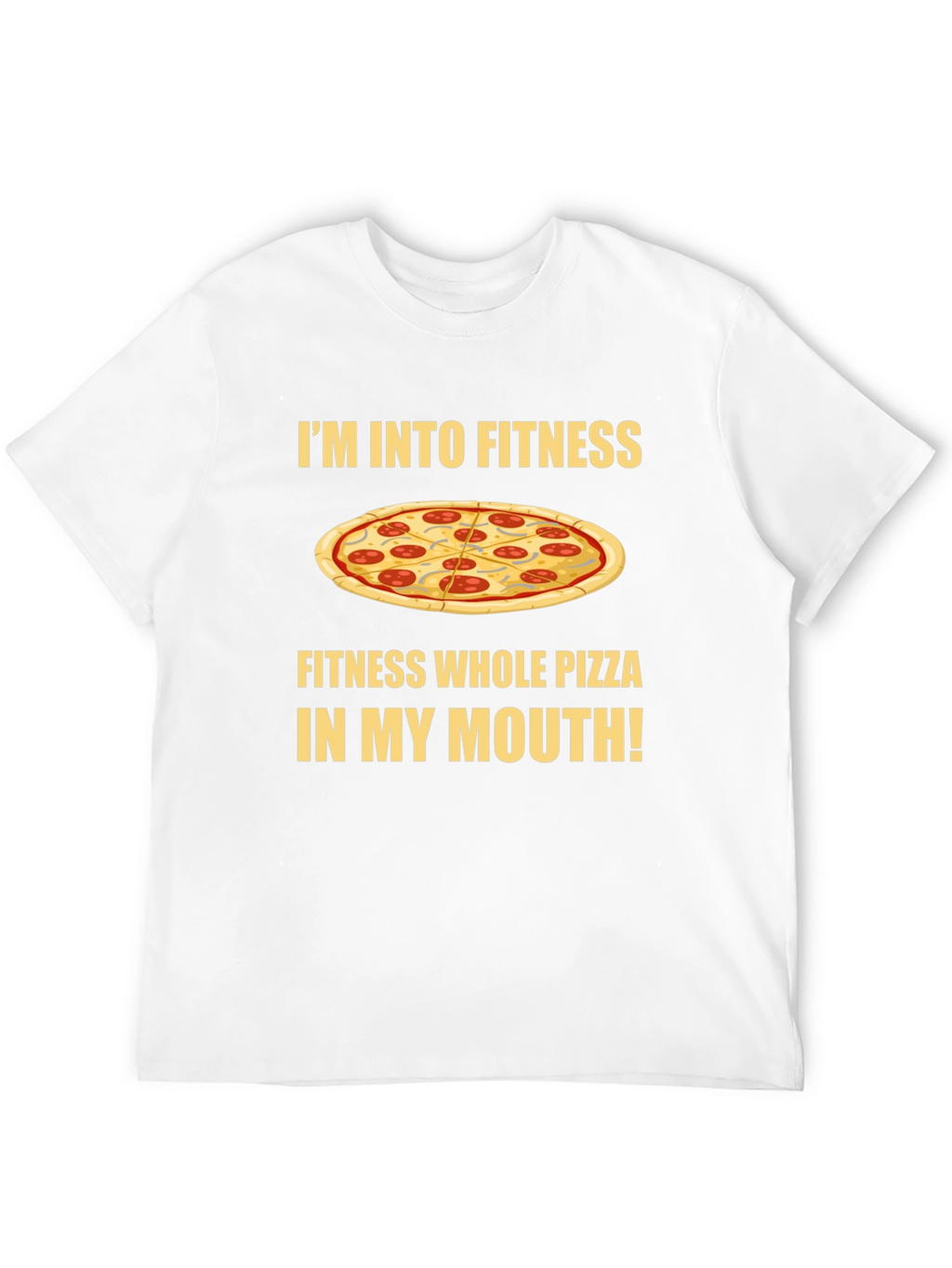 Fitness Whole Pizza T-Shirt - Foodie Apparel