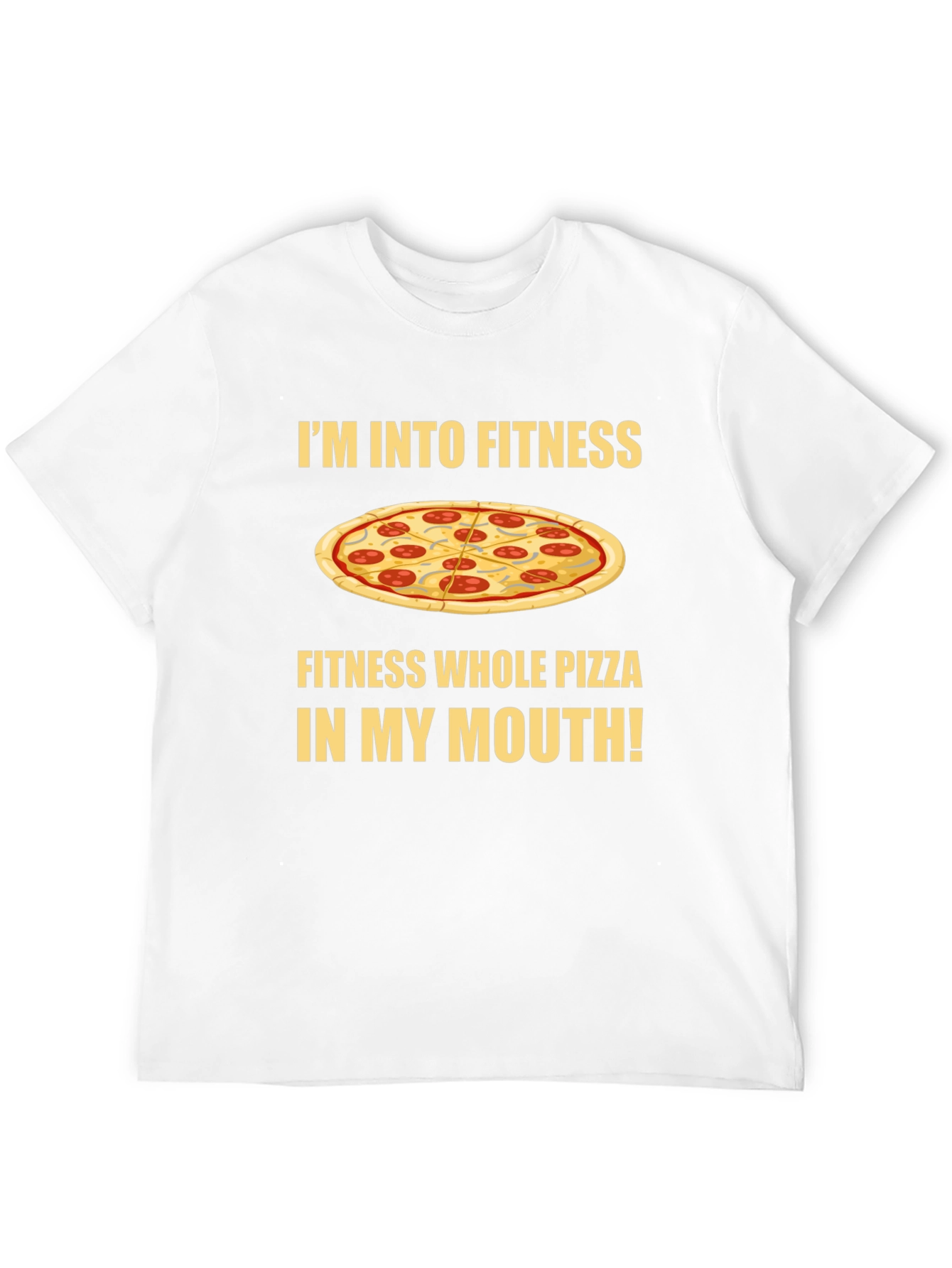 Fitness Whole Pizza T-Shirt - Foodie Apparel