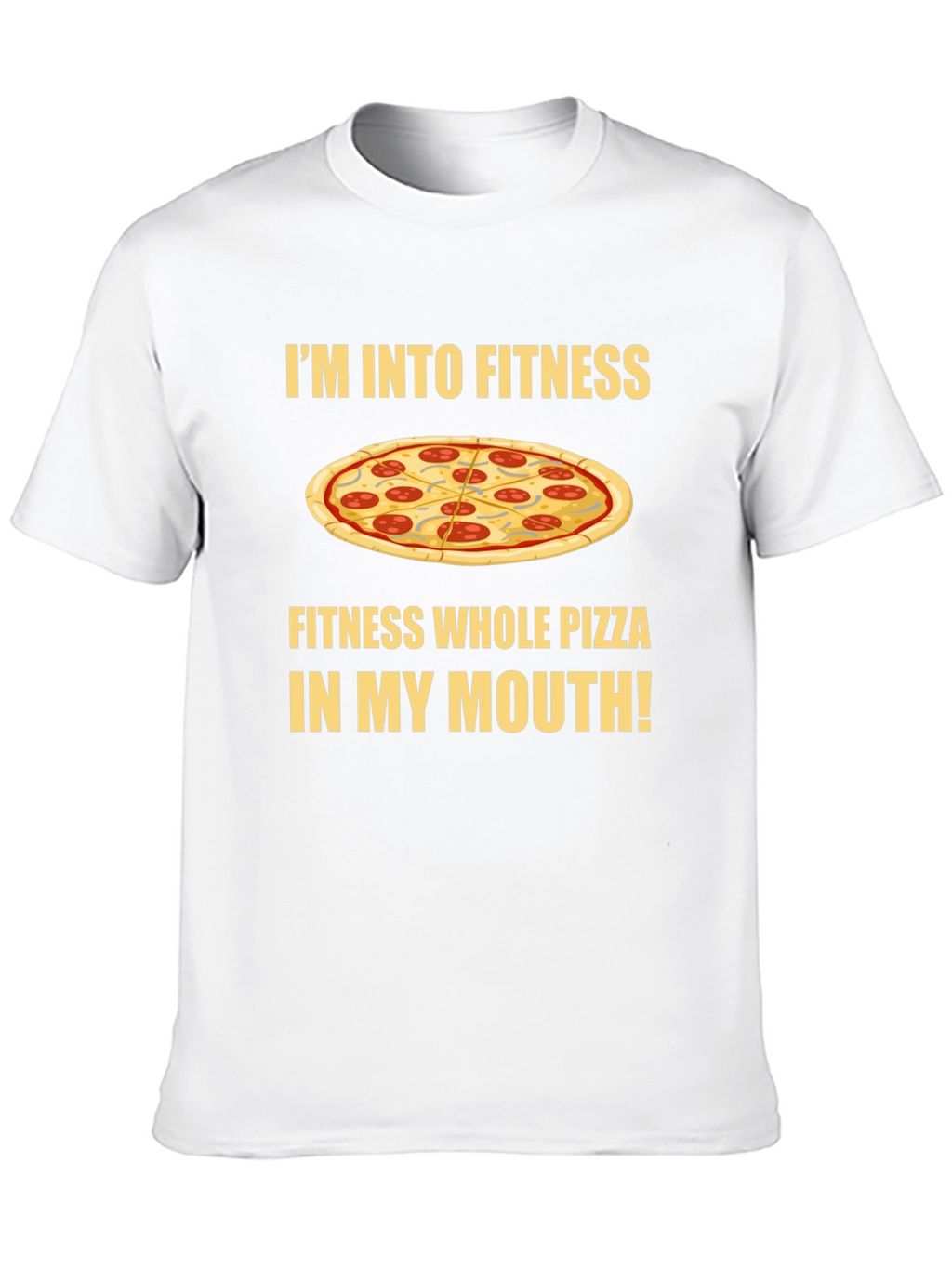 Fitness Whole Pizza T-Shirt - Foodie Apparel