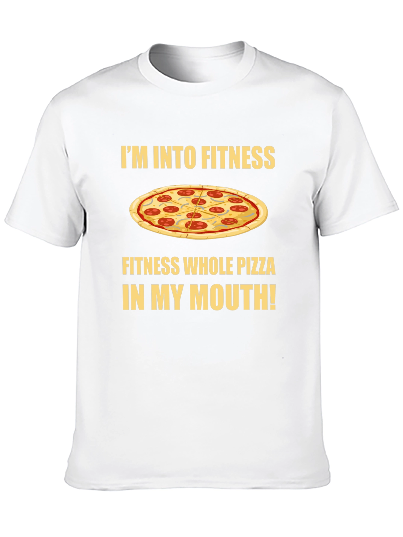 Fitness Whole Pizza T-Shirt - Foodie Apparel