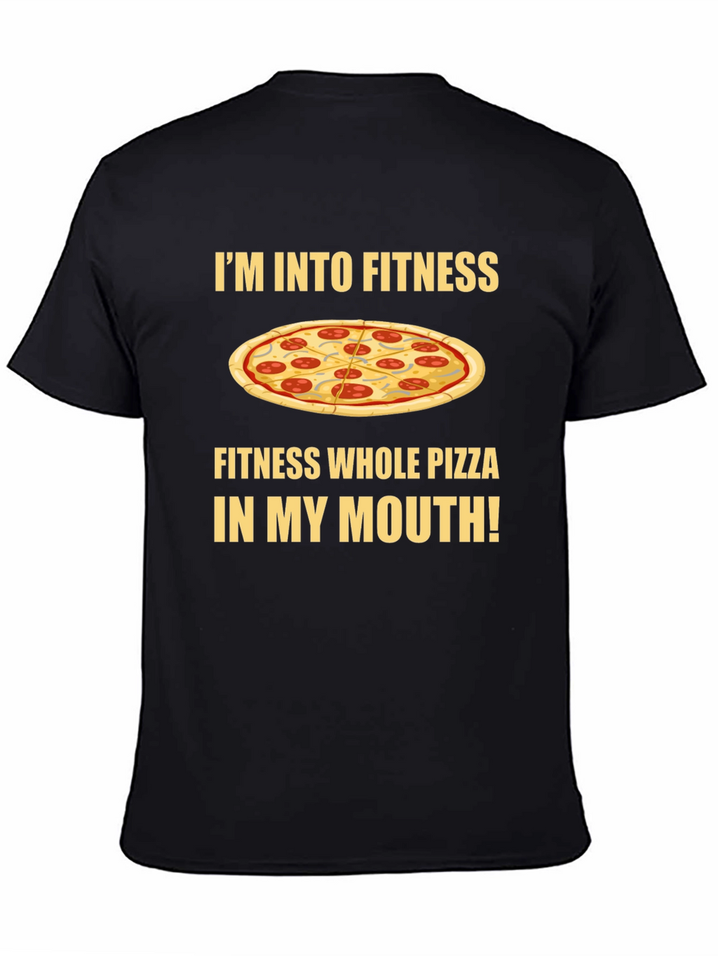Fitness Whole Pizza T-Shirt - Foodie Apparel
