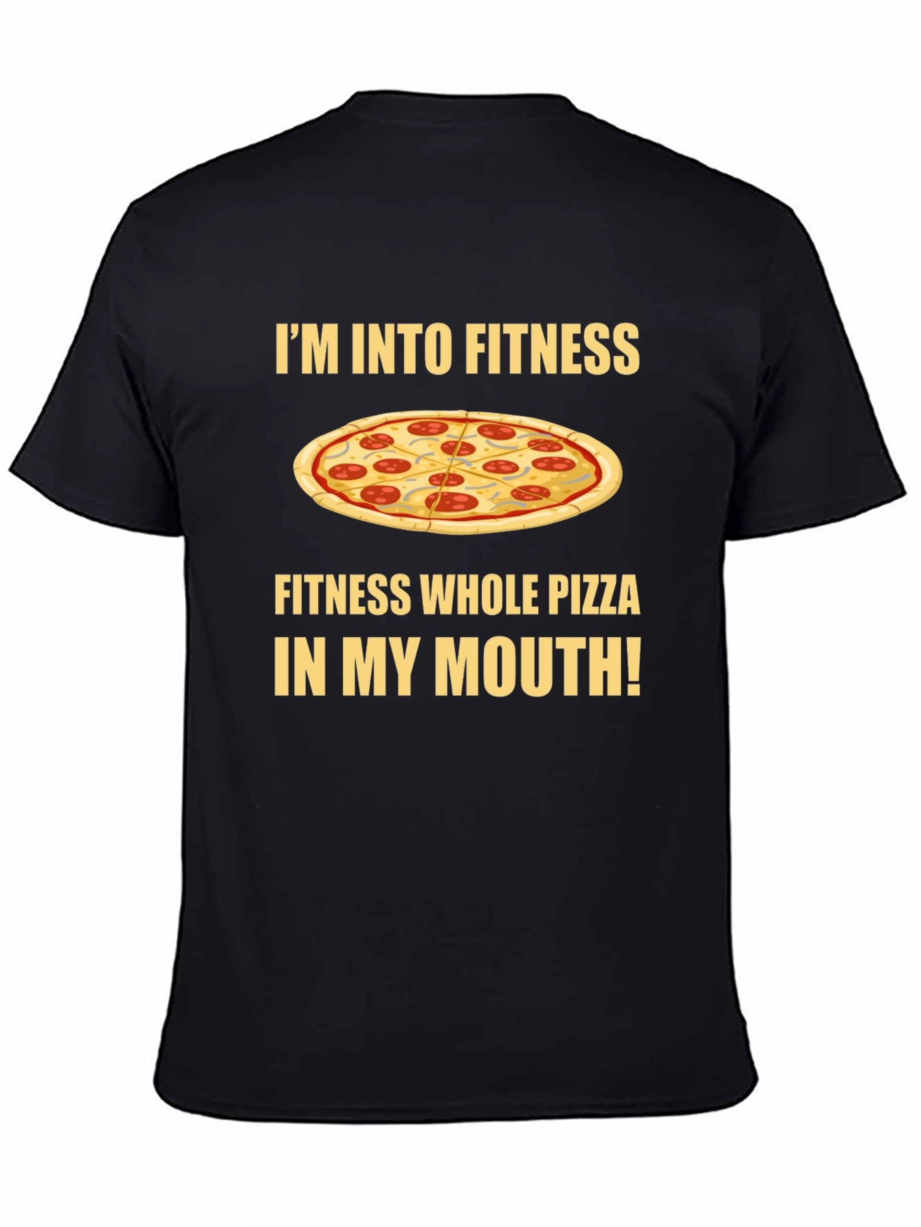 Fitness Whole Pizza T-Shirt - Foodie Apparel