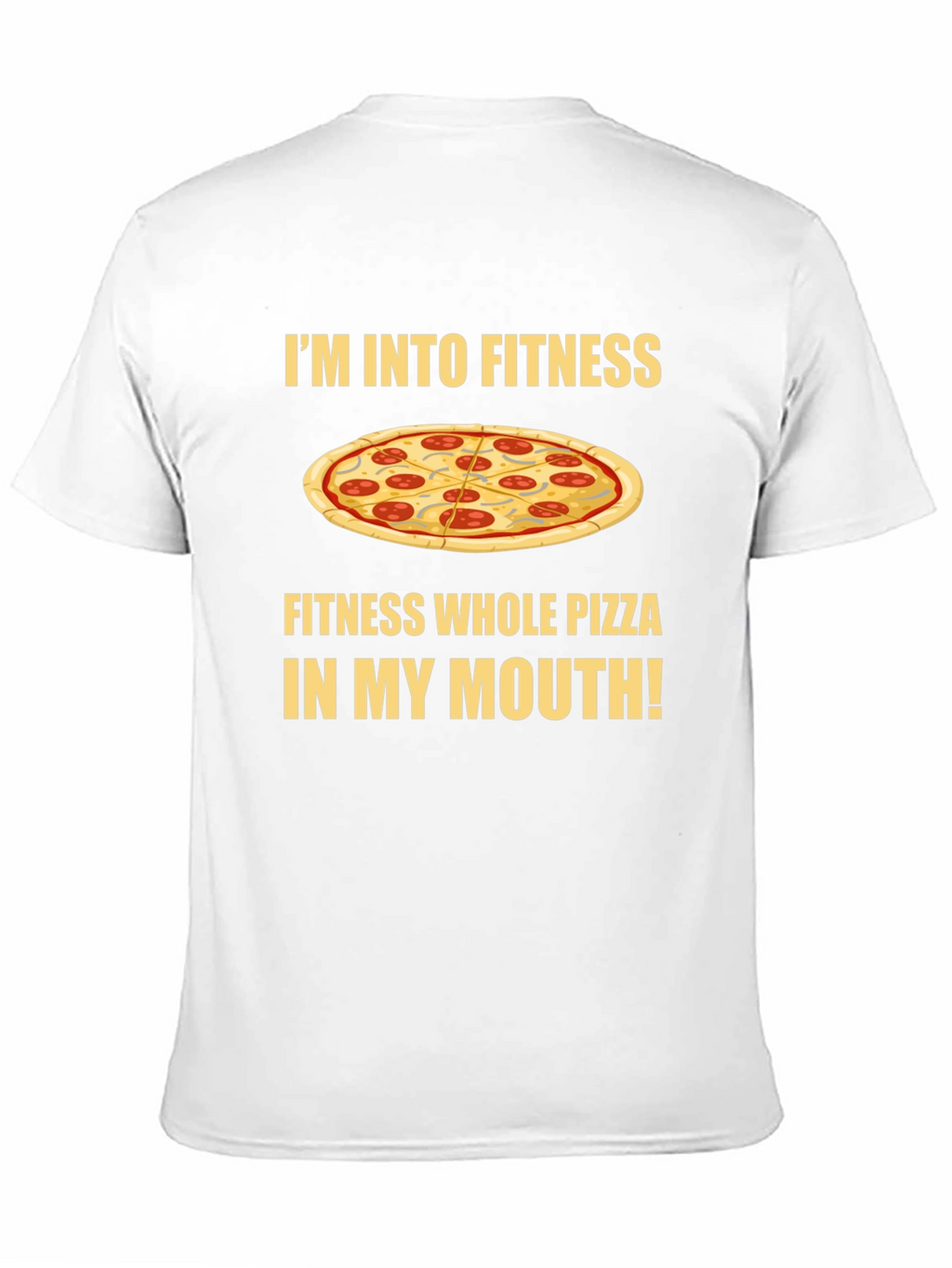 Fitness Whole Pizza T-Shirt - Foodie Apparel