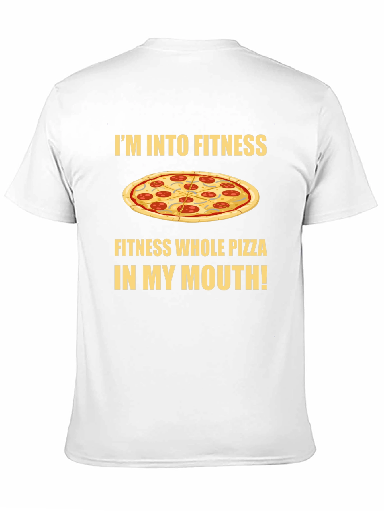 Fitness Whole Pizza T-Shirt - Foodie Apparel