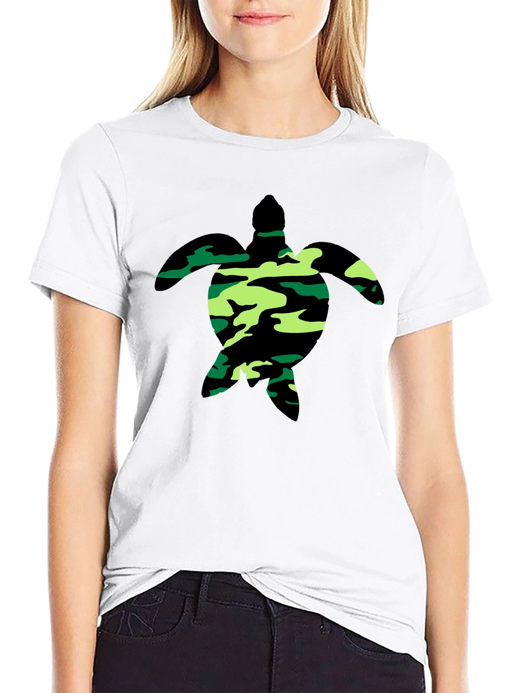Camouflage Turtle Graphic Tee