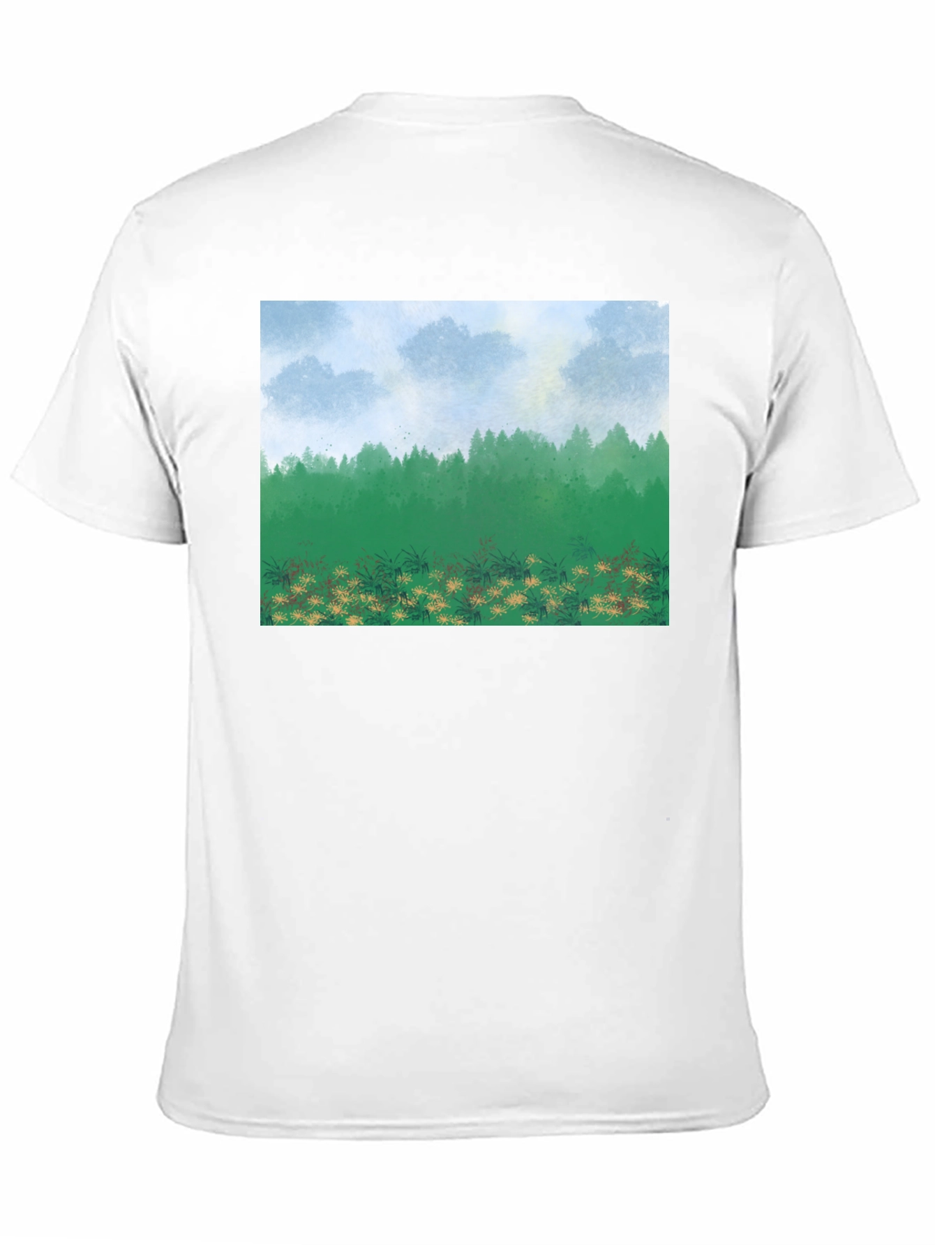 Natures Vista Graphic Tee - Black Cotton Comfort