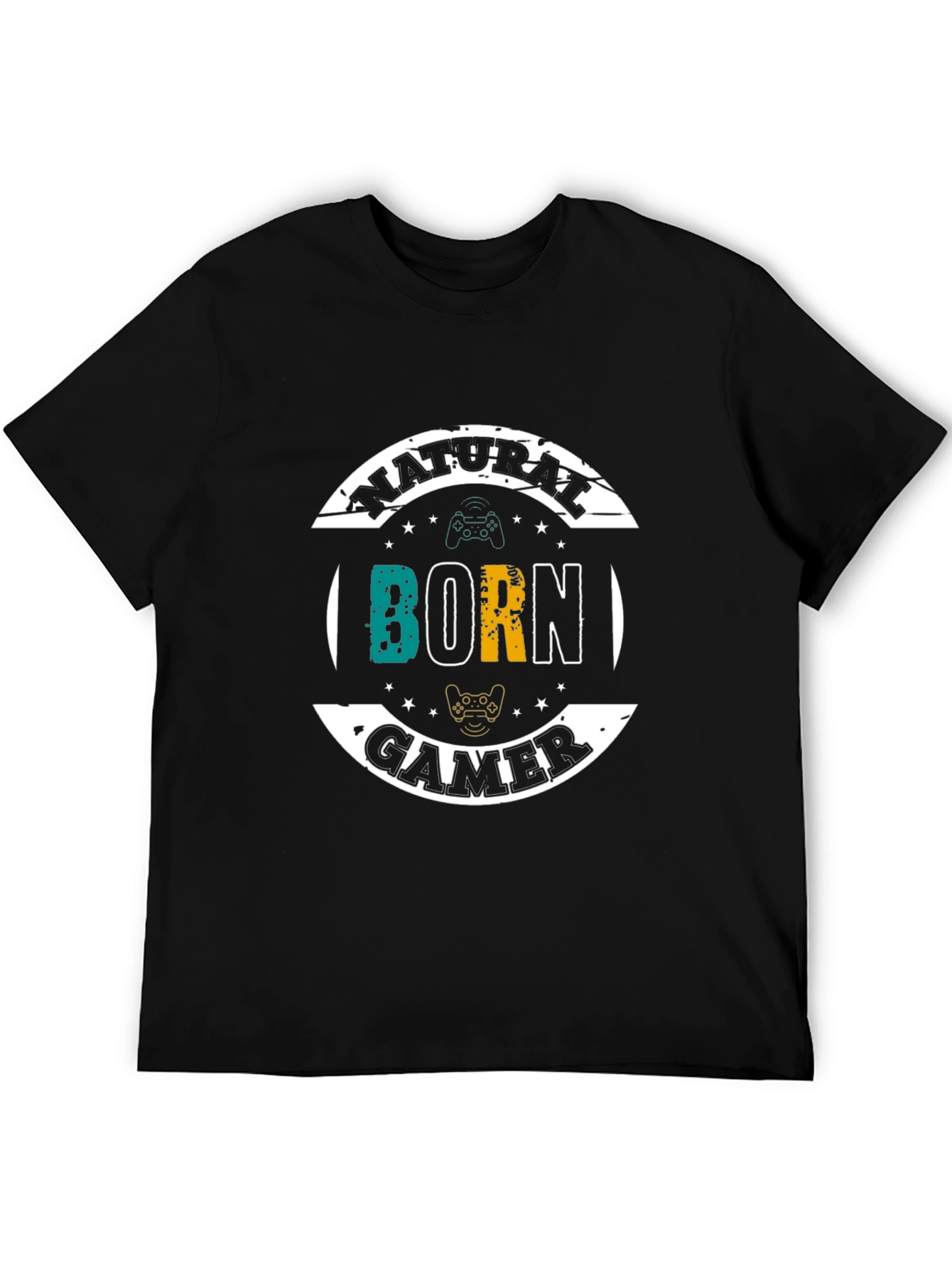 Natural Born Gamer T-Shirt - Black Cotton Tee