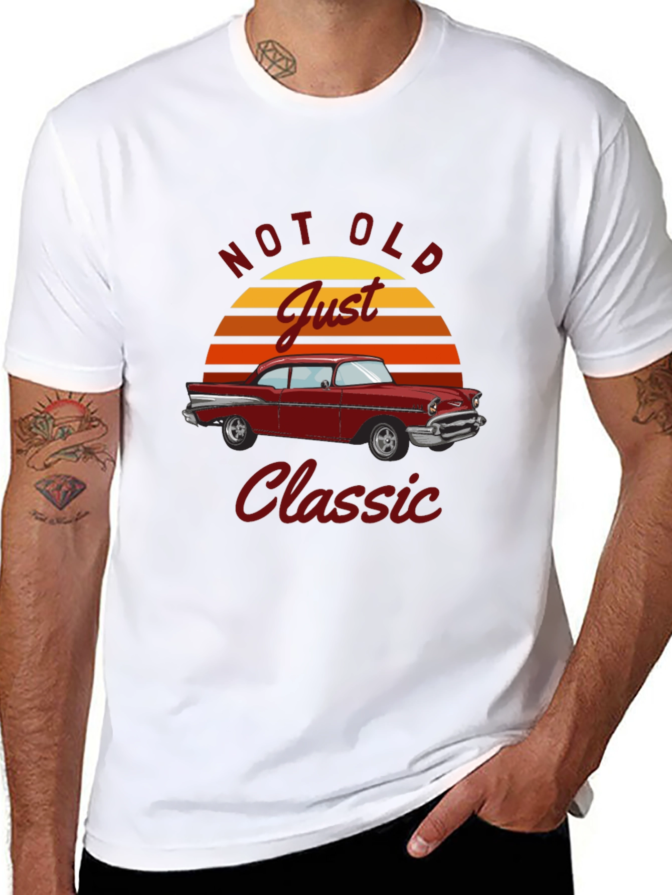 Not Old Just Classic Car Graphic T-Shirt