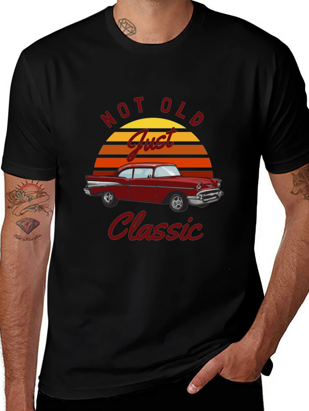 Not Old Just Classic Car Graphic T-Shirt