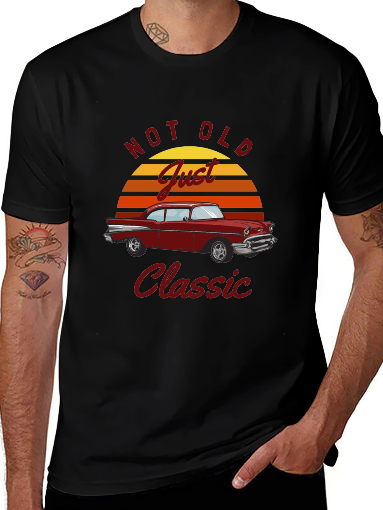 Not Old Just Classic Car Graphic T-Shirt