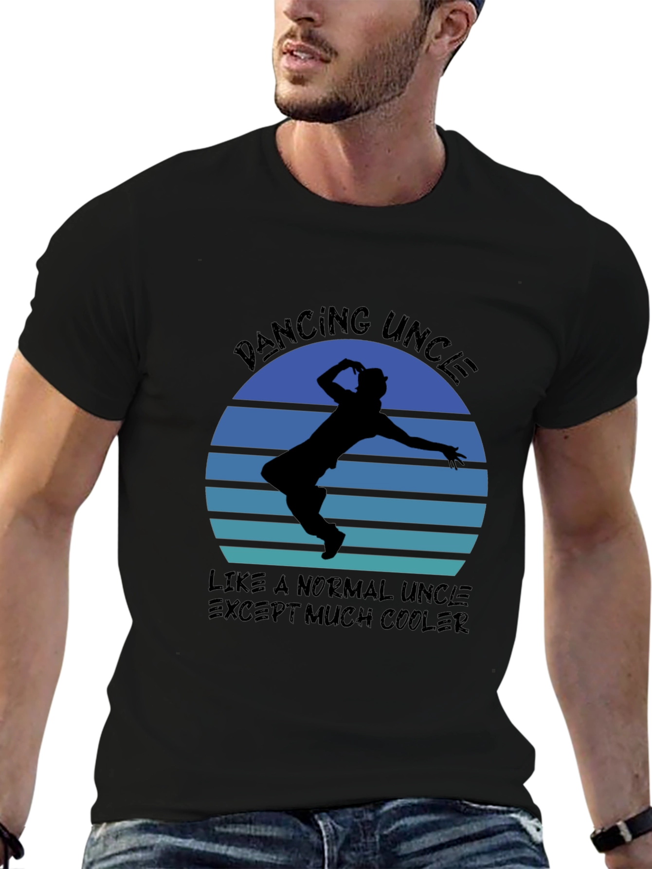 Dancing Uncle T-Shirt - Cool Graphic Tee