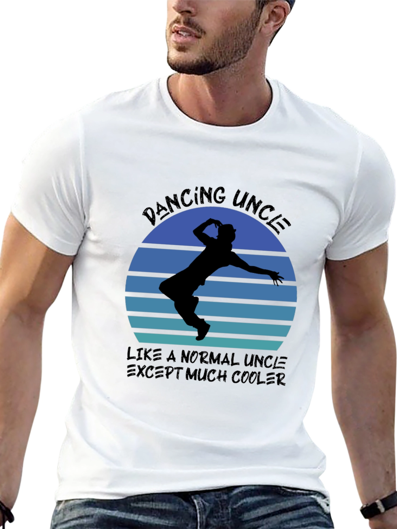 Dancing Uncle T-Shirt - Cool Graphic Tee