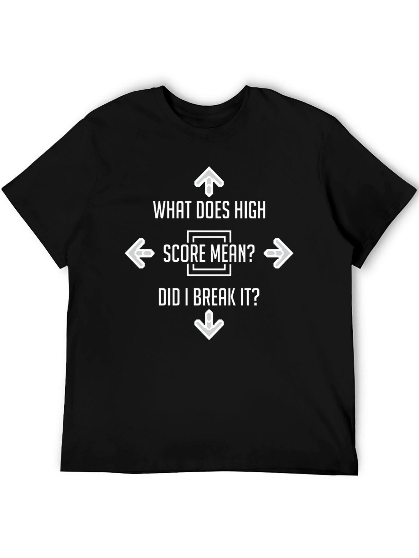 High Score? Funny Gamer Graphic T-Shirt