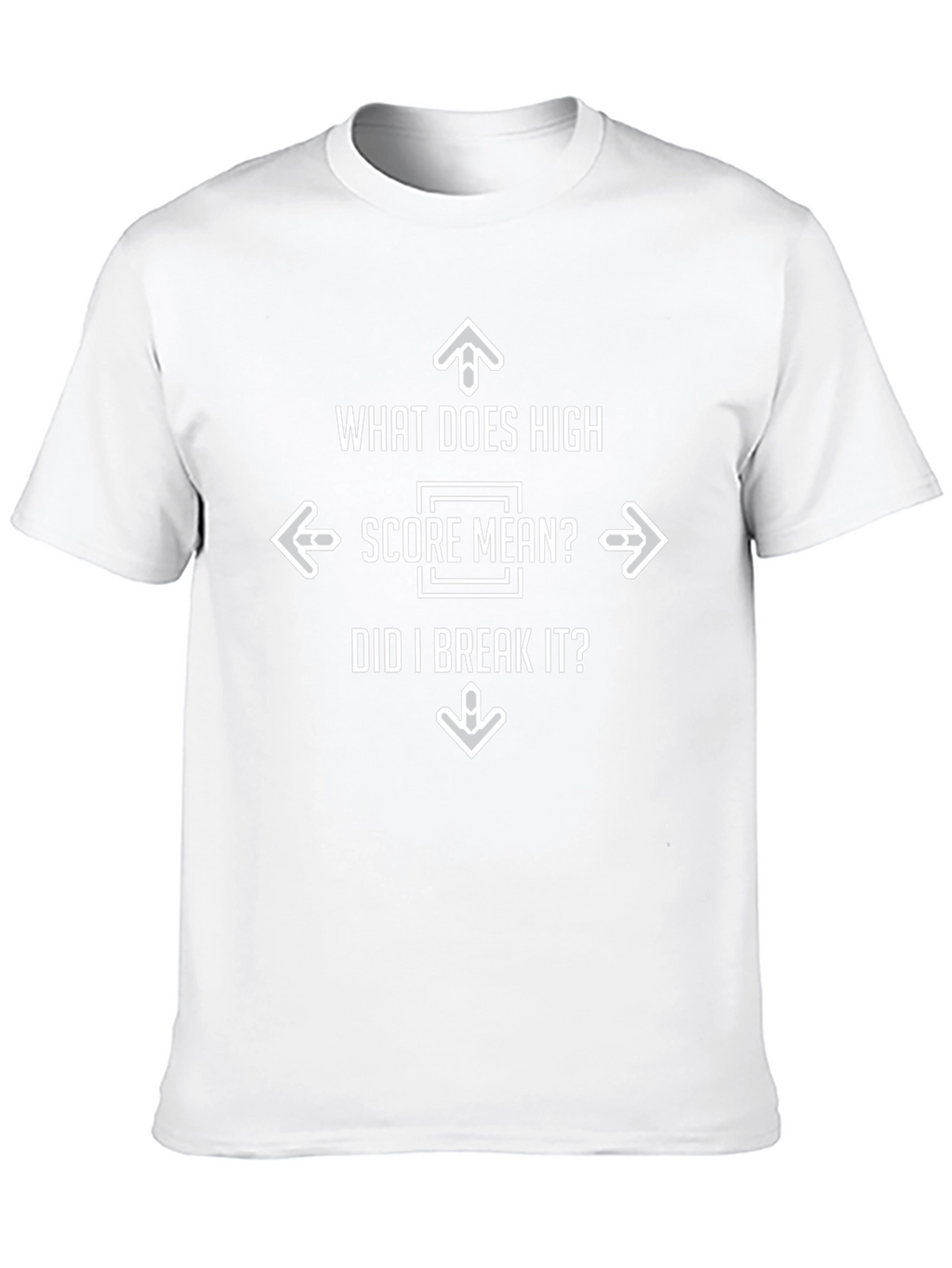 High Score? Funny Gamer Graphic T-Shirt