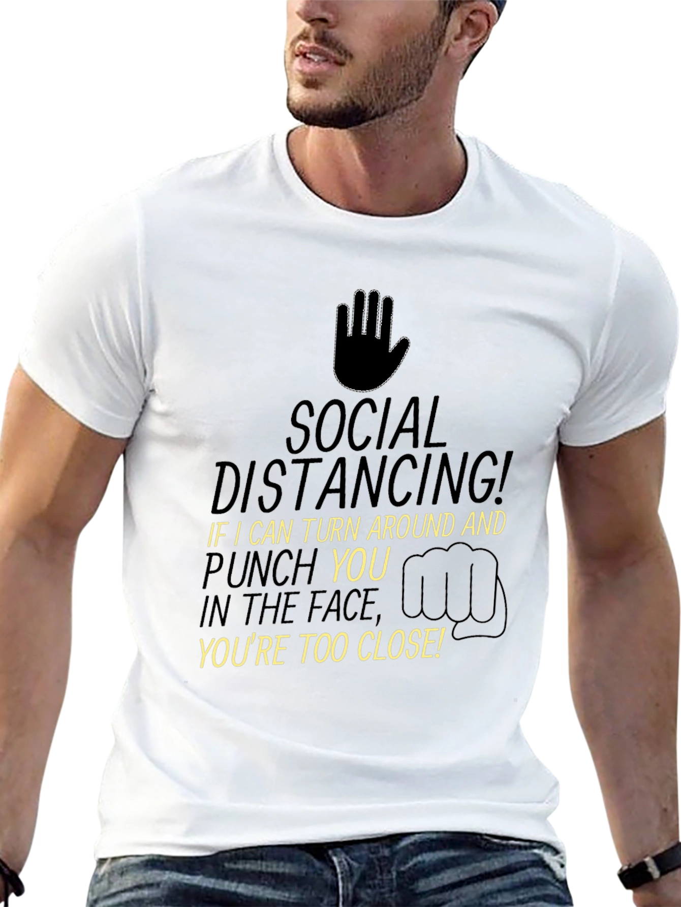 Social Distancing T-Shirt - Funny Pandemic Tee