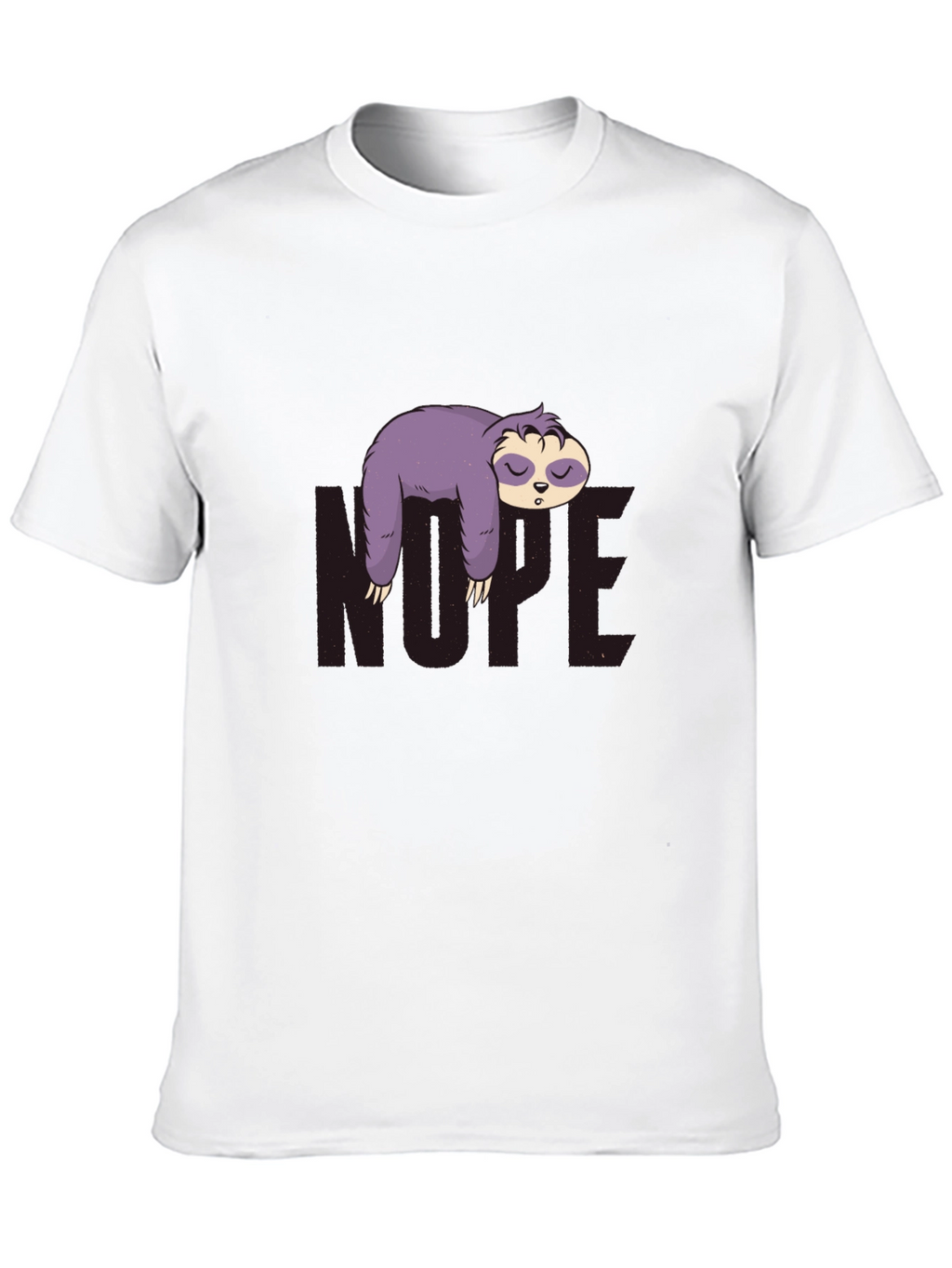 Nope Sloth Graphic Tee - Relaxed Fit