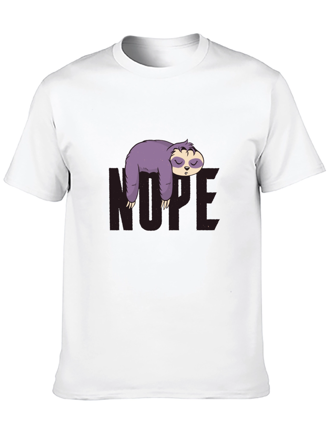 Nope Sloth Graphic Tee - Relaxed Fit