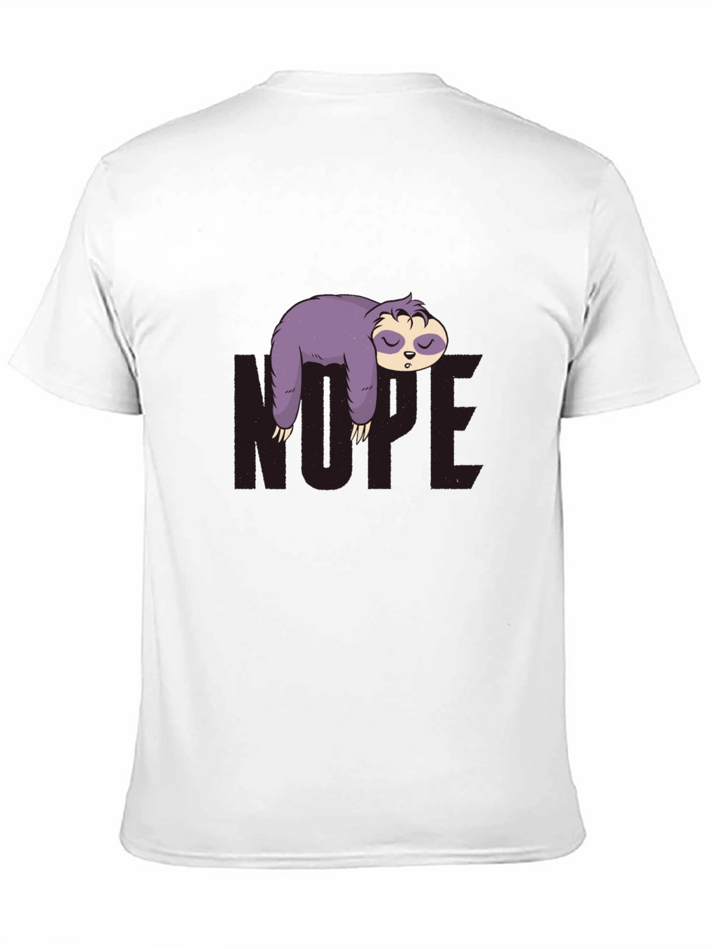 Nope Sloth Graphic Tee - Relaxed Fit