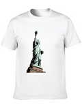 Statue of Liberty Graphic T-Shirt - Black