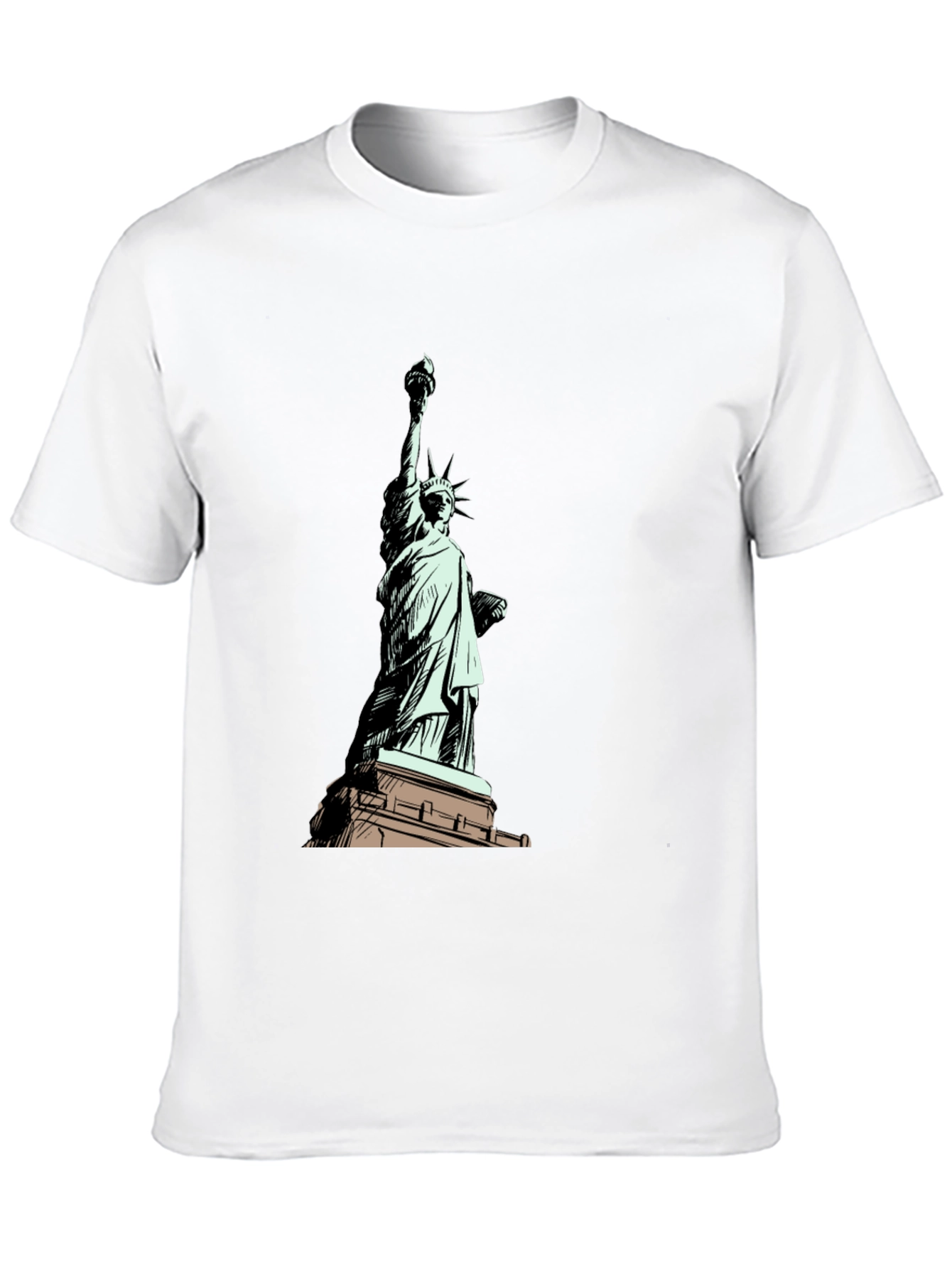 Statue of Liberty Graphic T-Shirt - Black