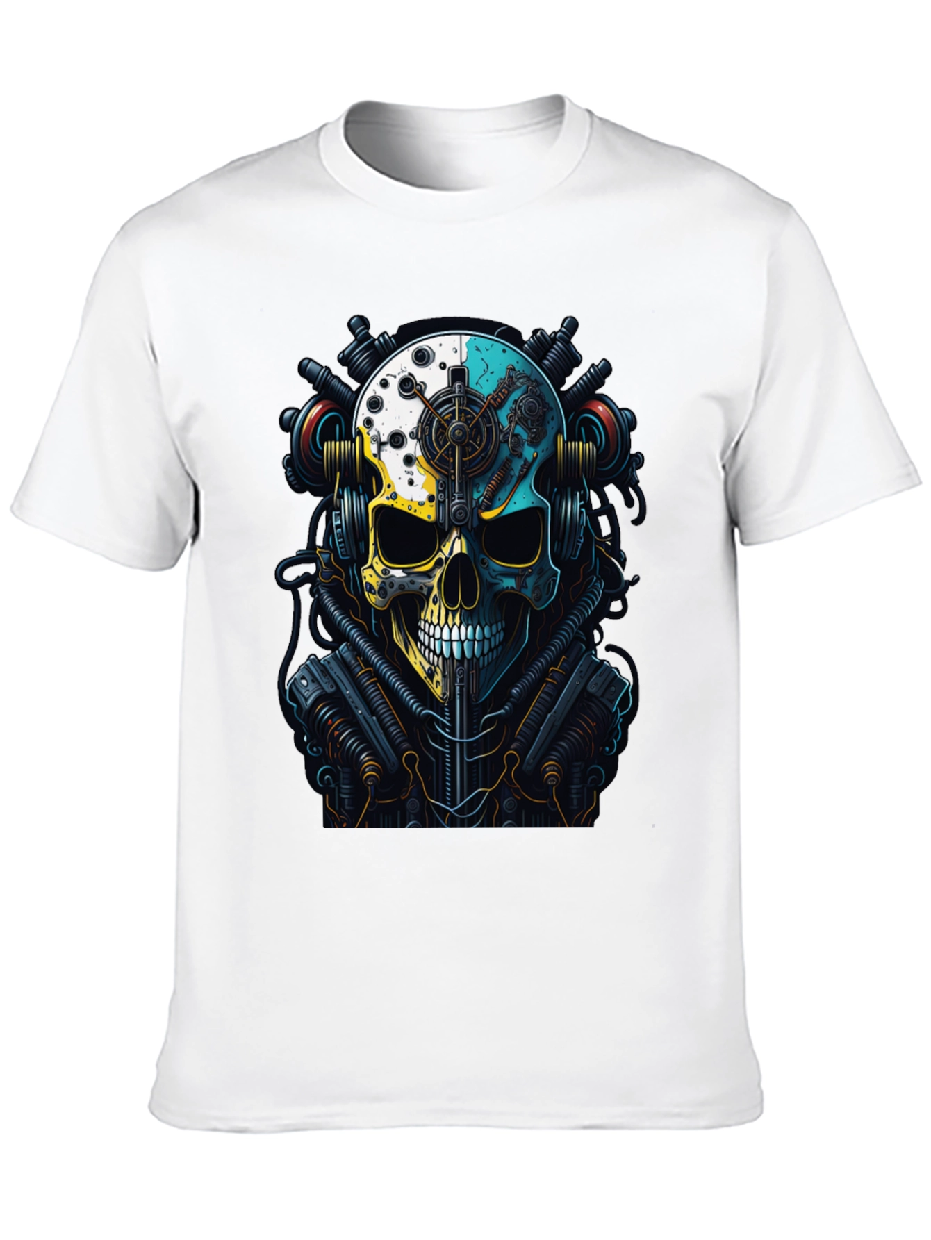Steampunk Skull Graphic T-Shirt