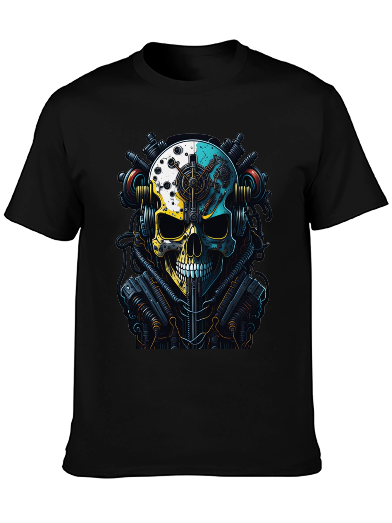 Steampunk Skull Graphic T-Shirt