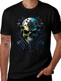 Steampunk Skull Graphic T-Shirt
