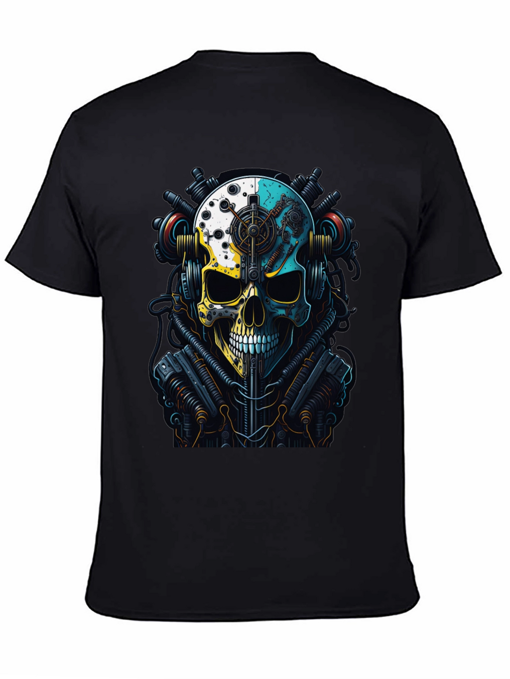 Steampunk Skull Graphic T-Shirt