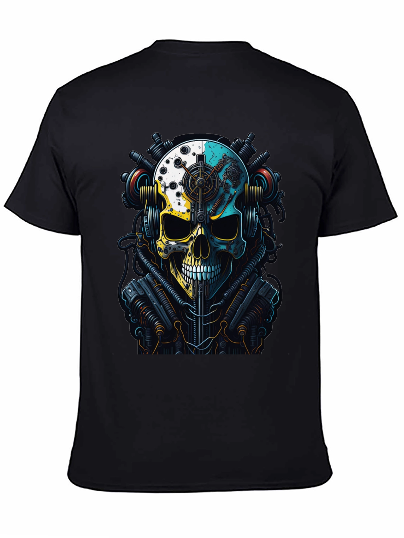 Steampunk Skull Graphic T-Shirt