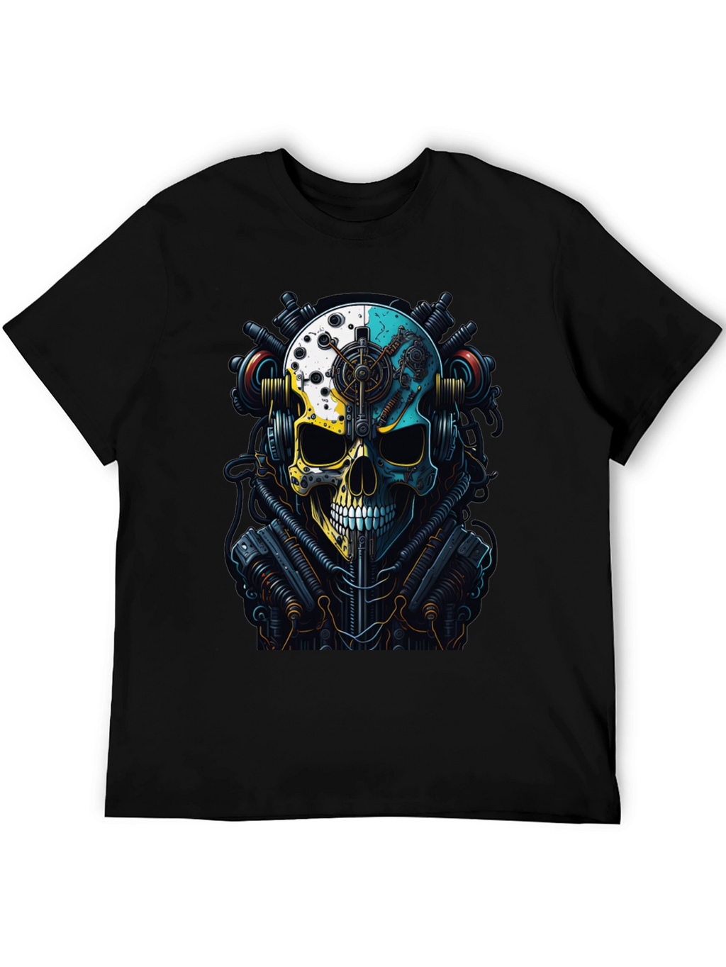Steampunk Skull Graphic T-Shirt