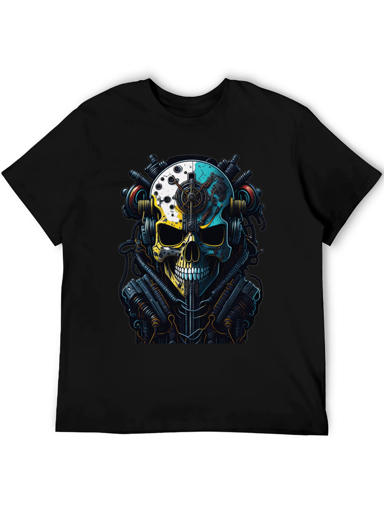 Steampunk Skull Graphic T-Shirt
