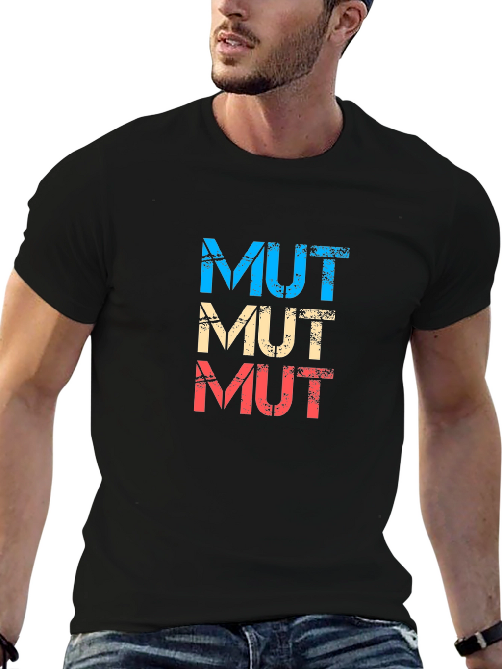 MUT T-Shirt Retro Design Cotton Tee