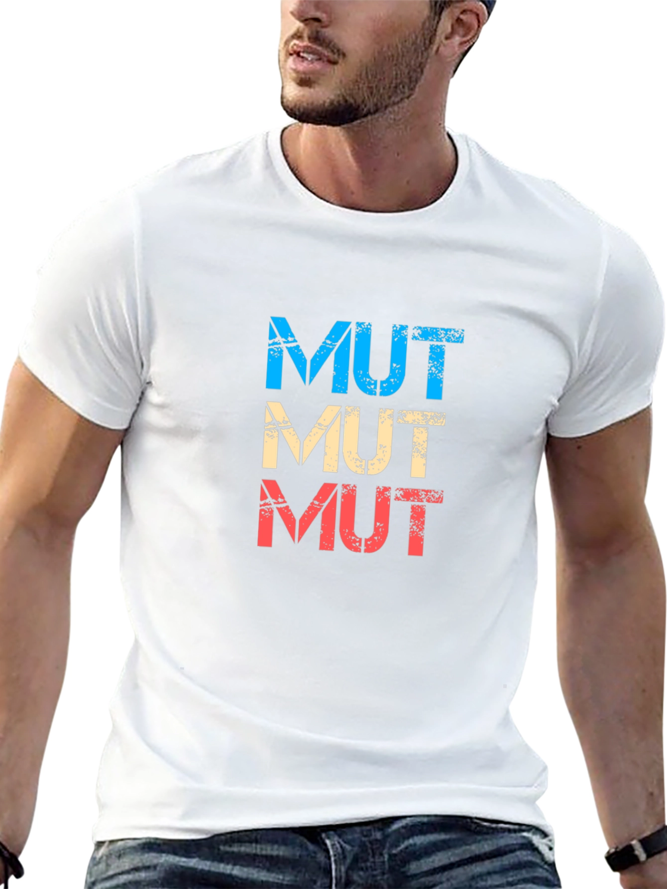 MUT T-Shirt Retro Design Cotton Tee