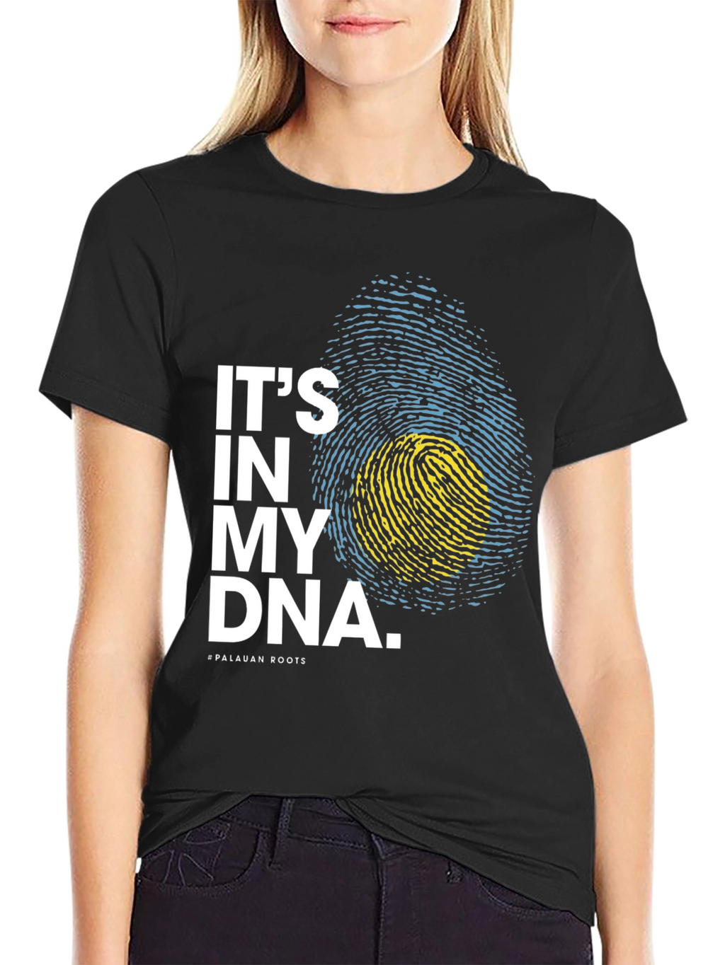 Palau Pride DNA Fingerprint Graphic Tee