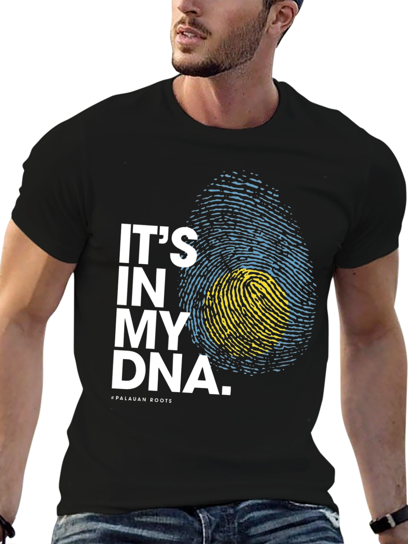 Palau Pride DNA Fingerprint Graphic Tee