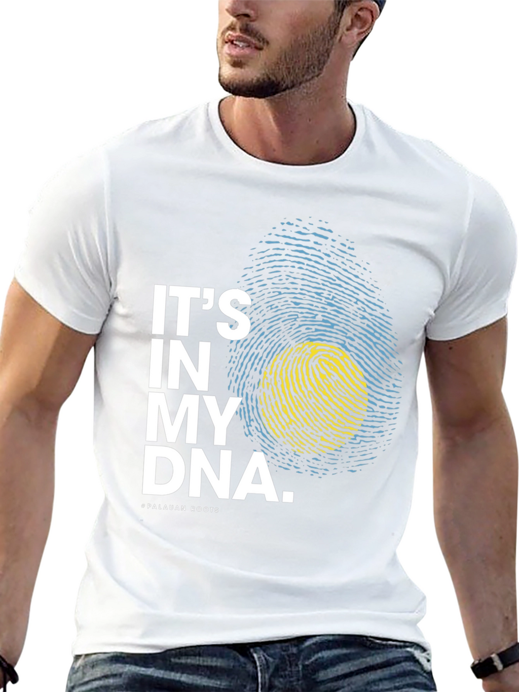 Palau Pride DNA Fingerprint Graphic Tee