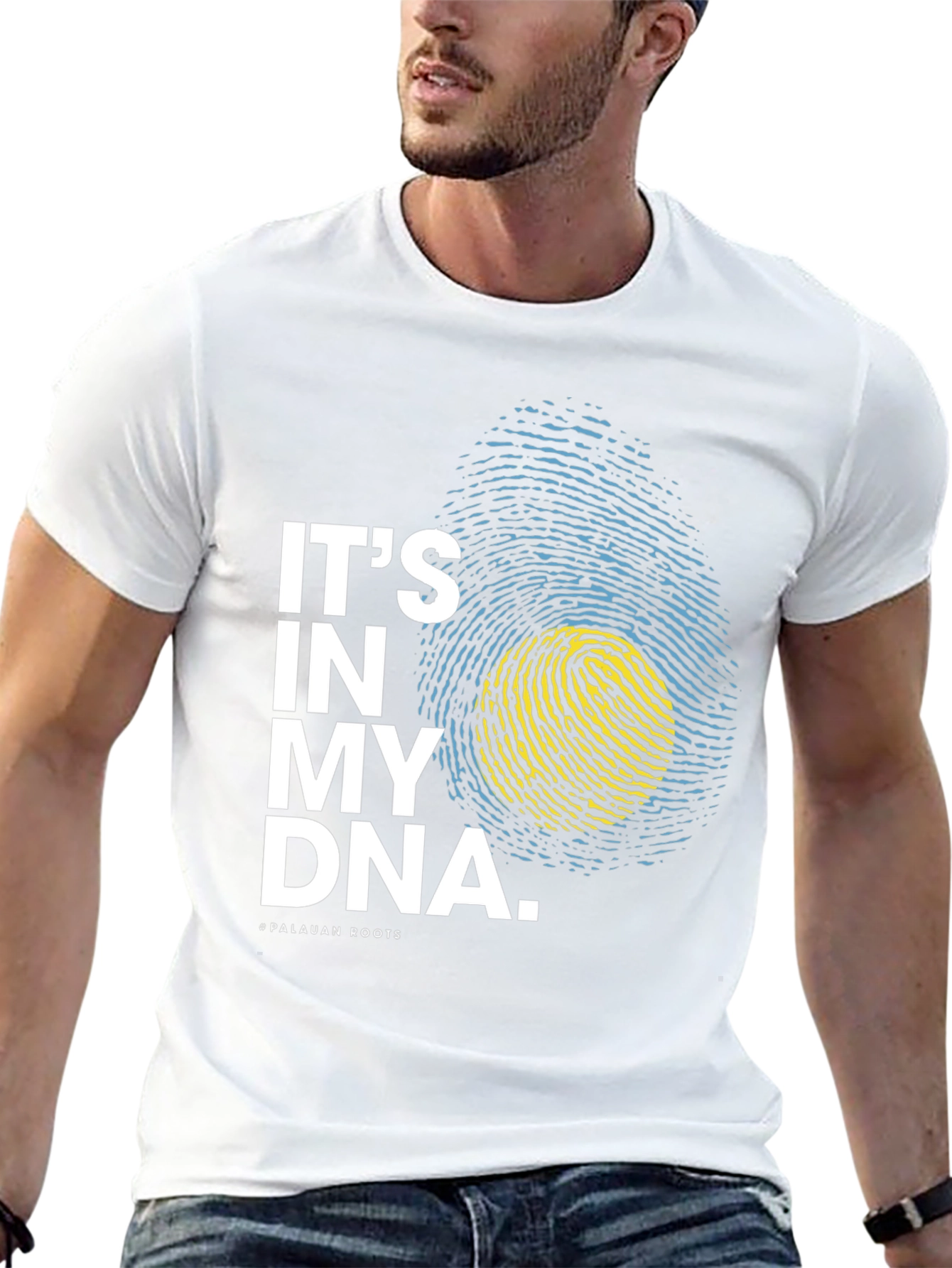 Palau Pride DNA Fingerprint Graphic Tee