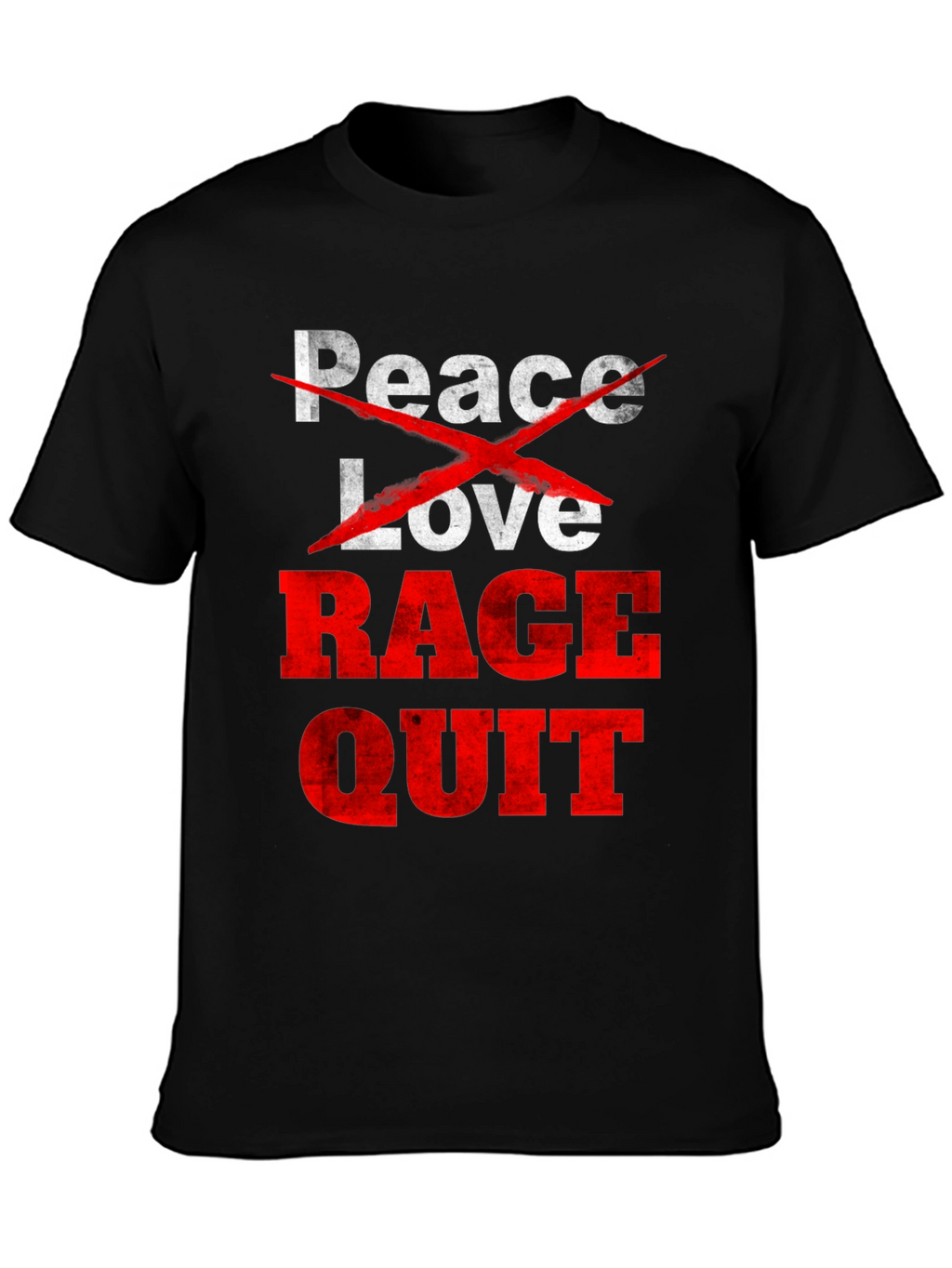 Peace Love Rage Quit Graphic Tee