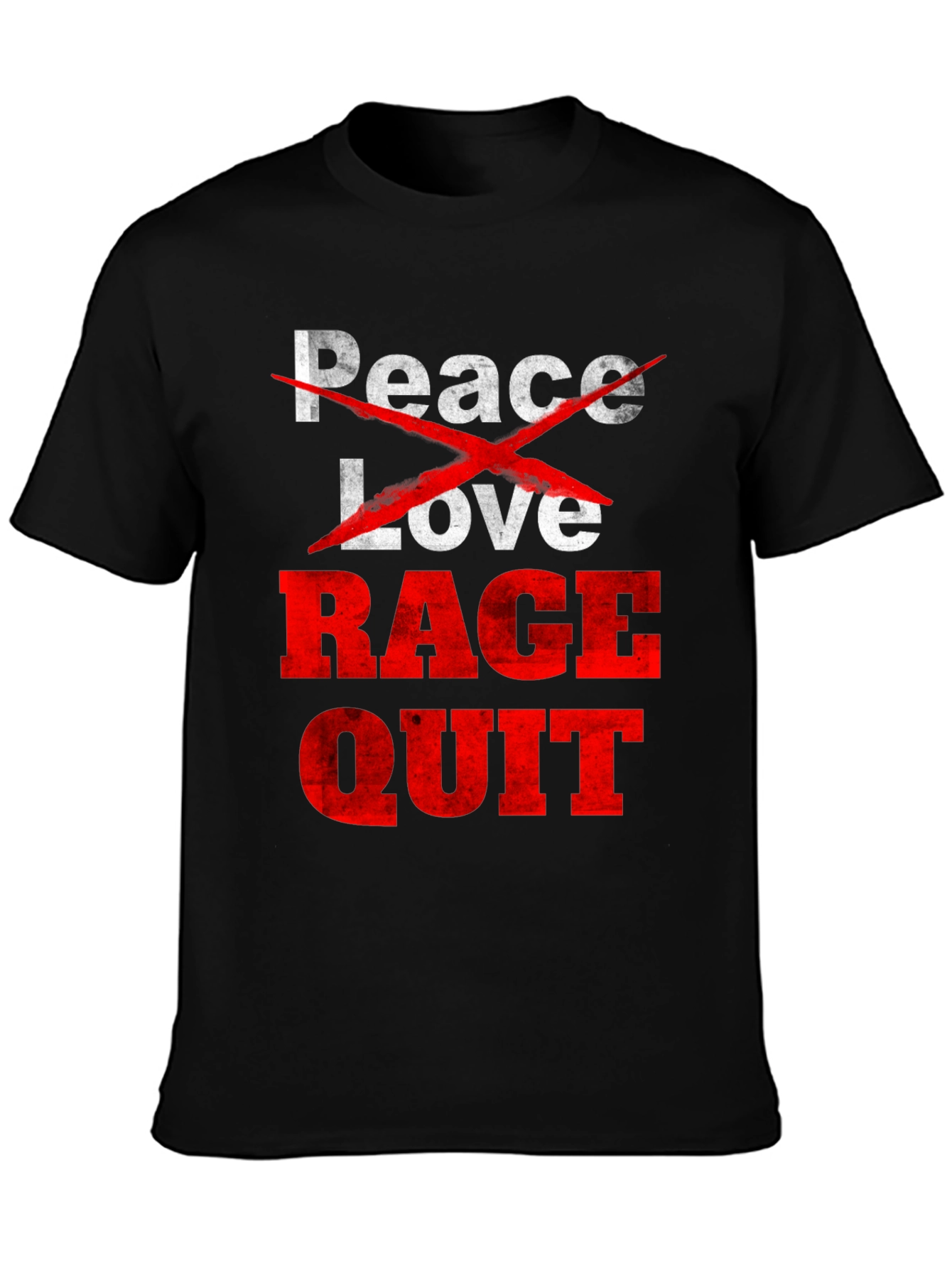 Peace Love Rage Quit Graphic Tee