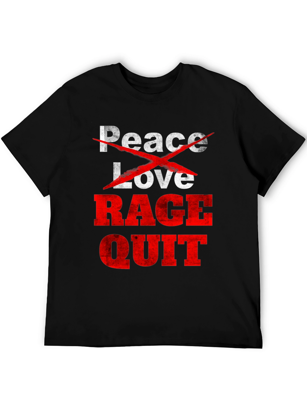 Peace Love Rage Quit Graphic Tee