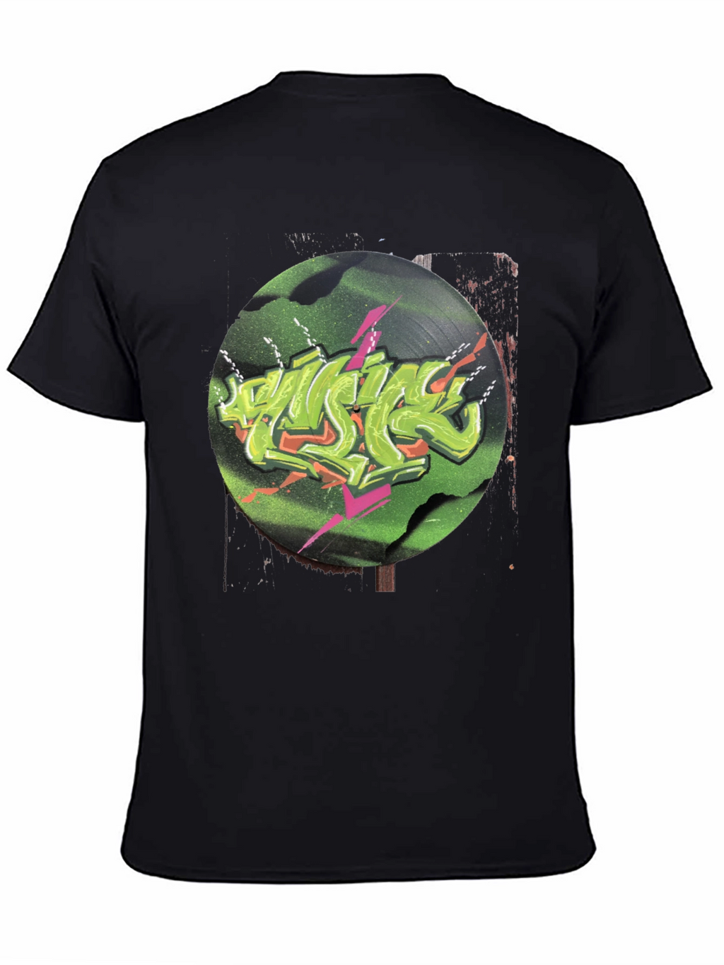 Retro Vinyl Graffiti Graphic Tee