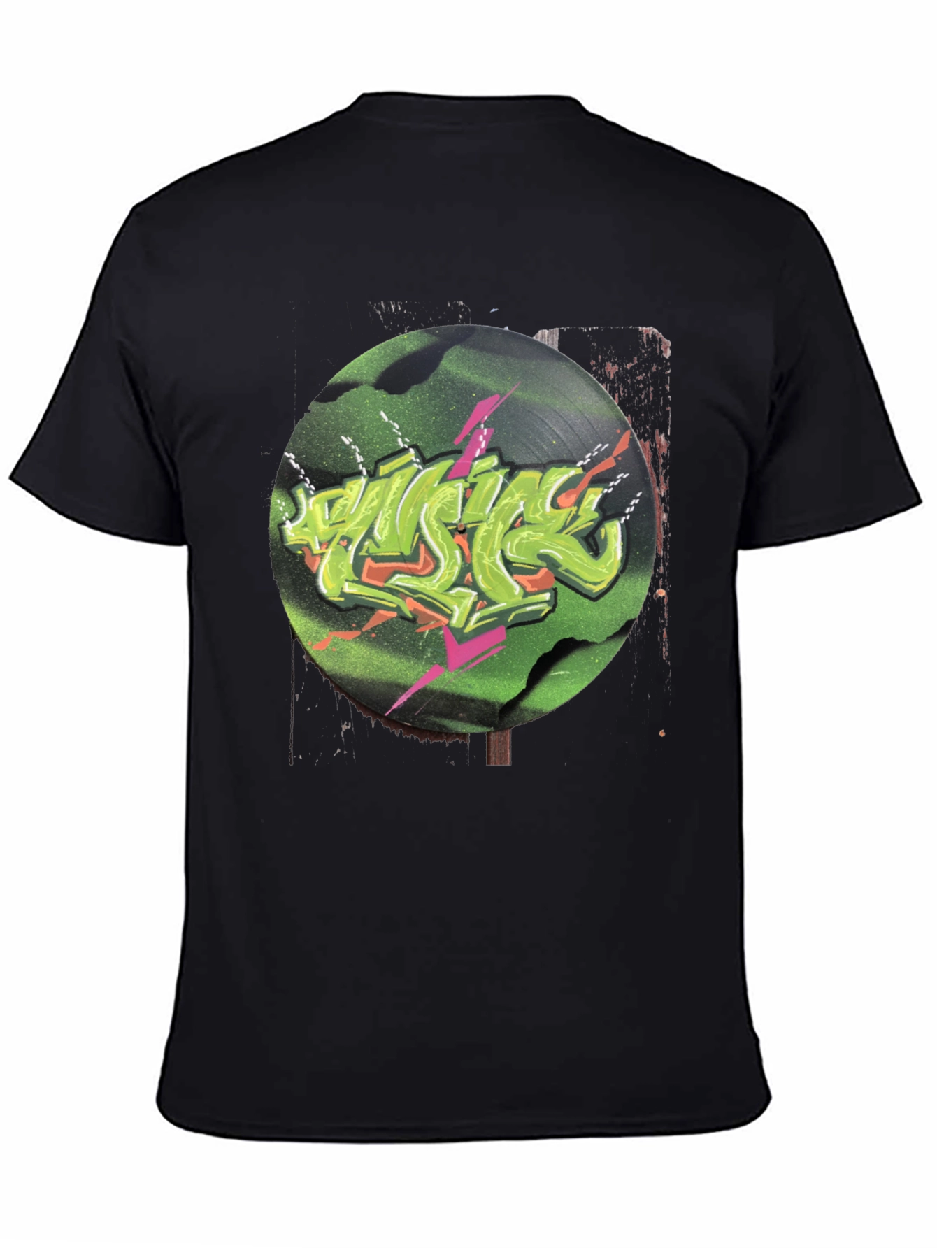 Retro Vinyl Graffiti Graphic Tee
